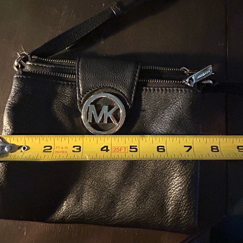 Michael Kors Black Leather Crossbody Bag - Picture 8 of 10